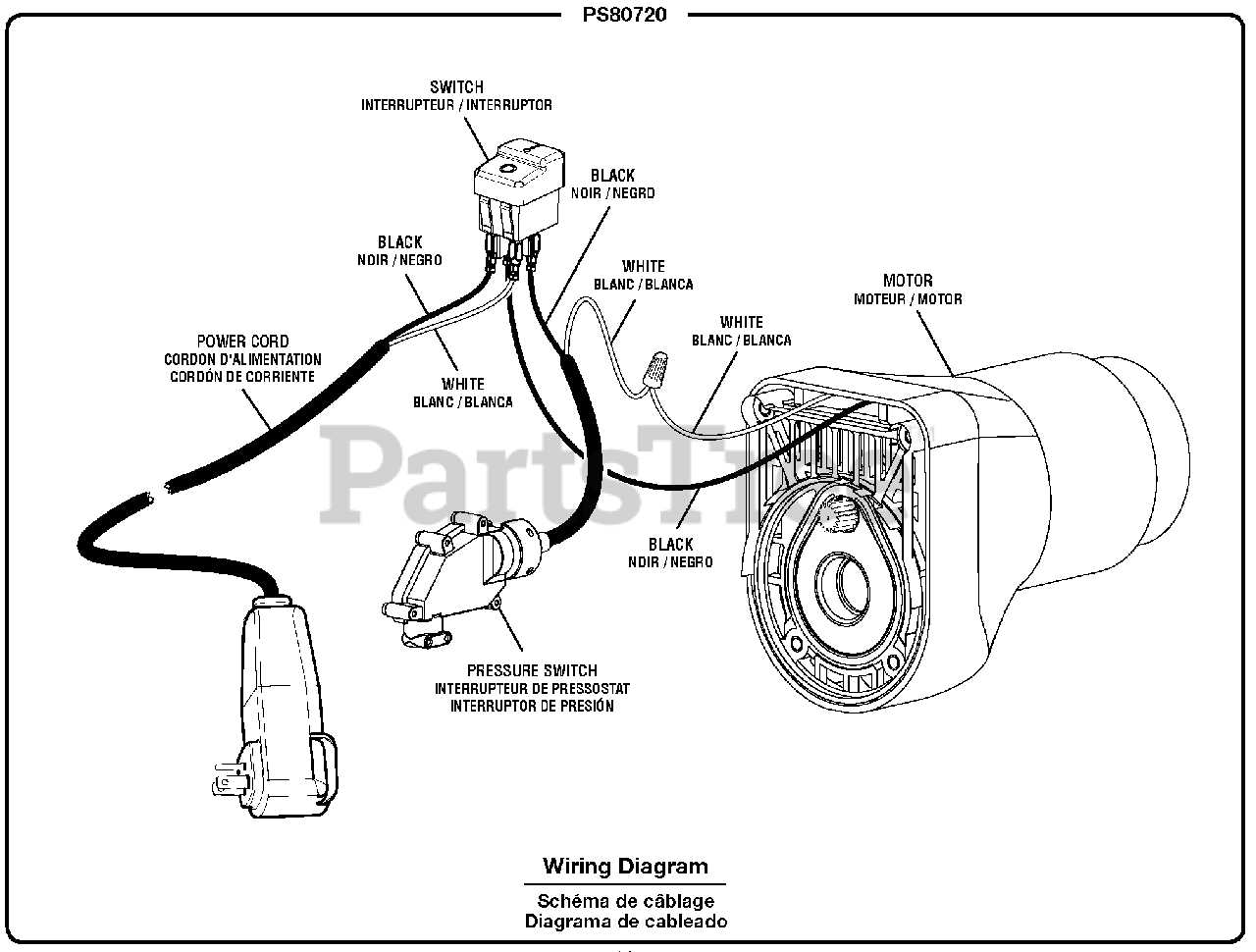 electric pressure washer parts diagram