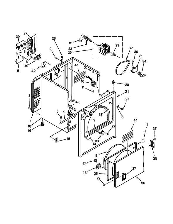 electric whirlpool dryer parts diagram