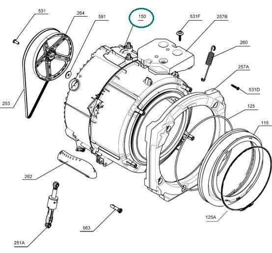 electrolux washing machine parts diagram