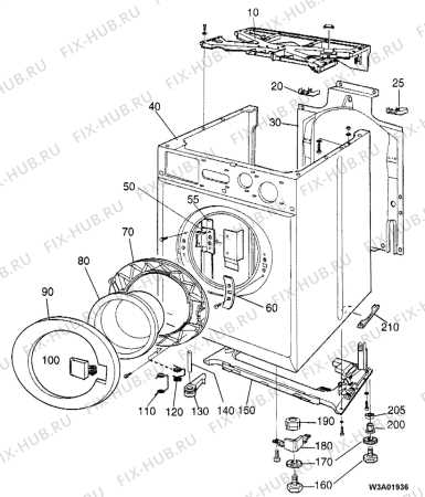 electrolux washing machine parts diagram