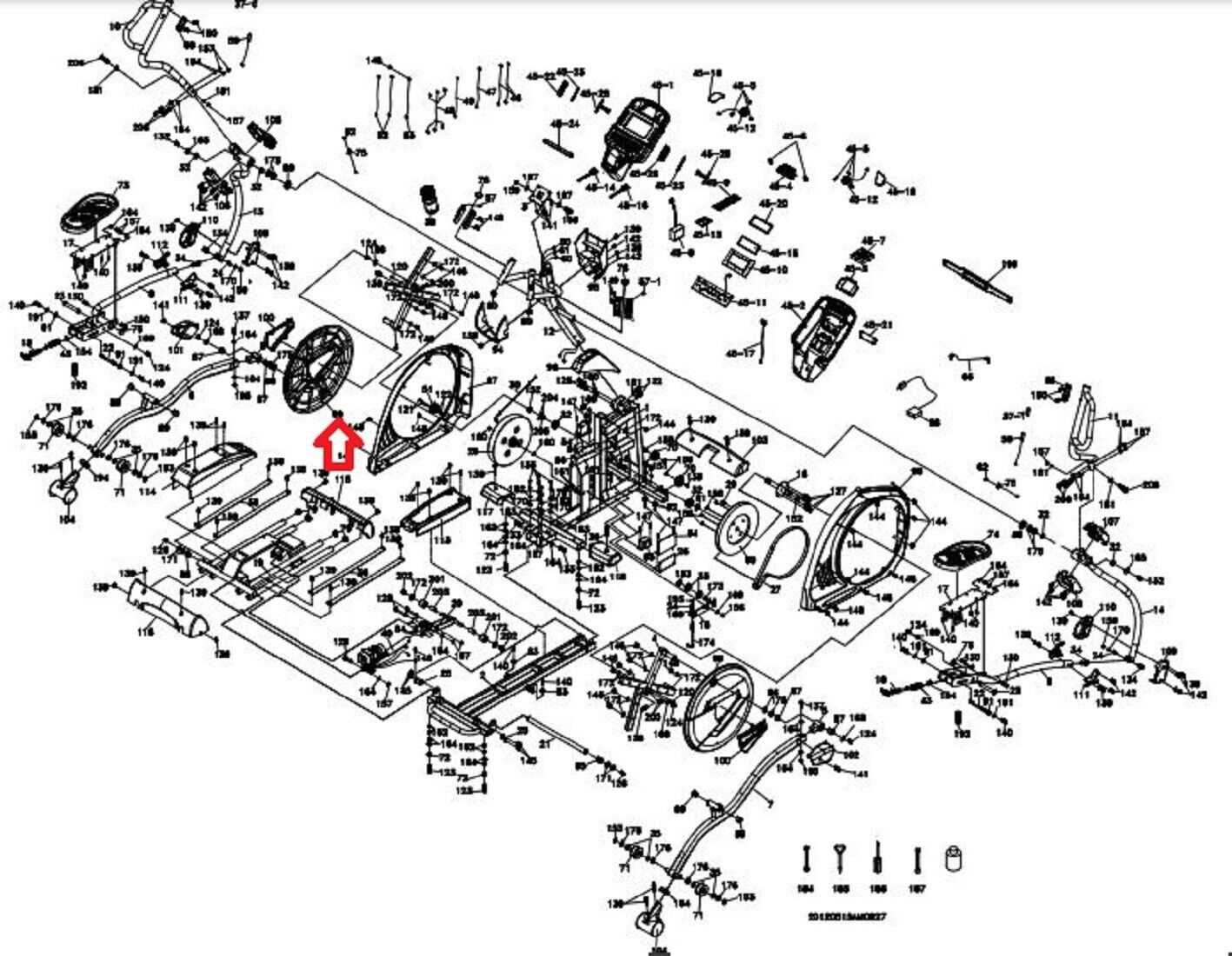 elliptical parts diagram