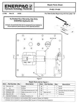 enerpac parts diagram