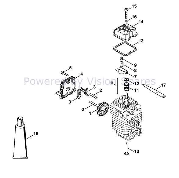 engine valve parts diagram