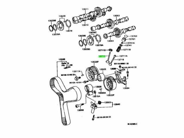 engine valve parts diagram