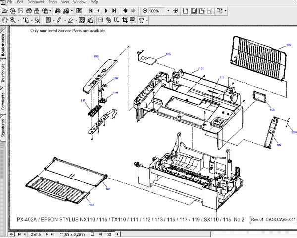 epson printer parts diagram