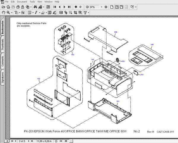 epson printer parts diagram