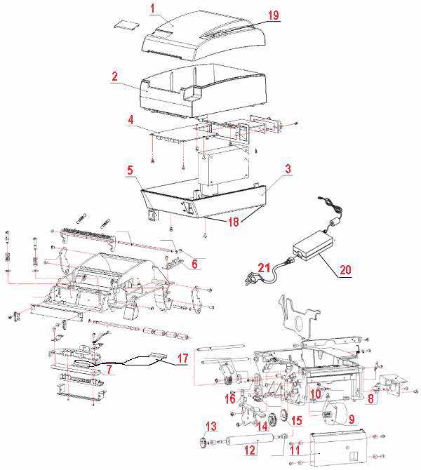 epson tm u220 parts diagram