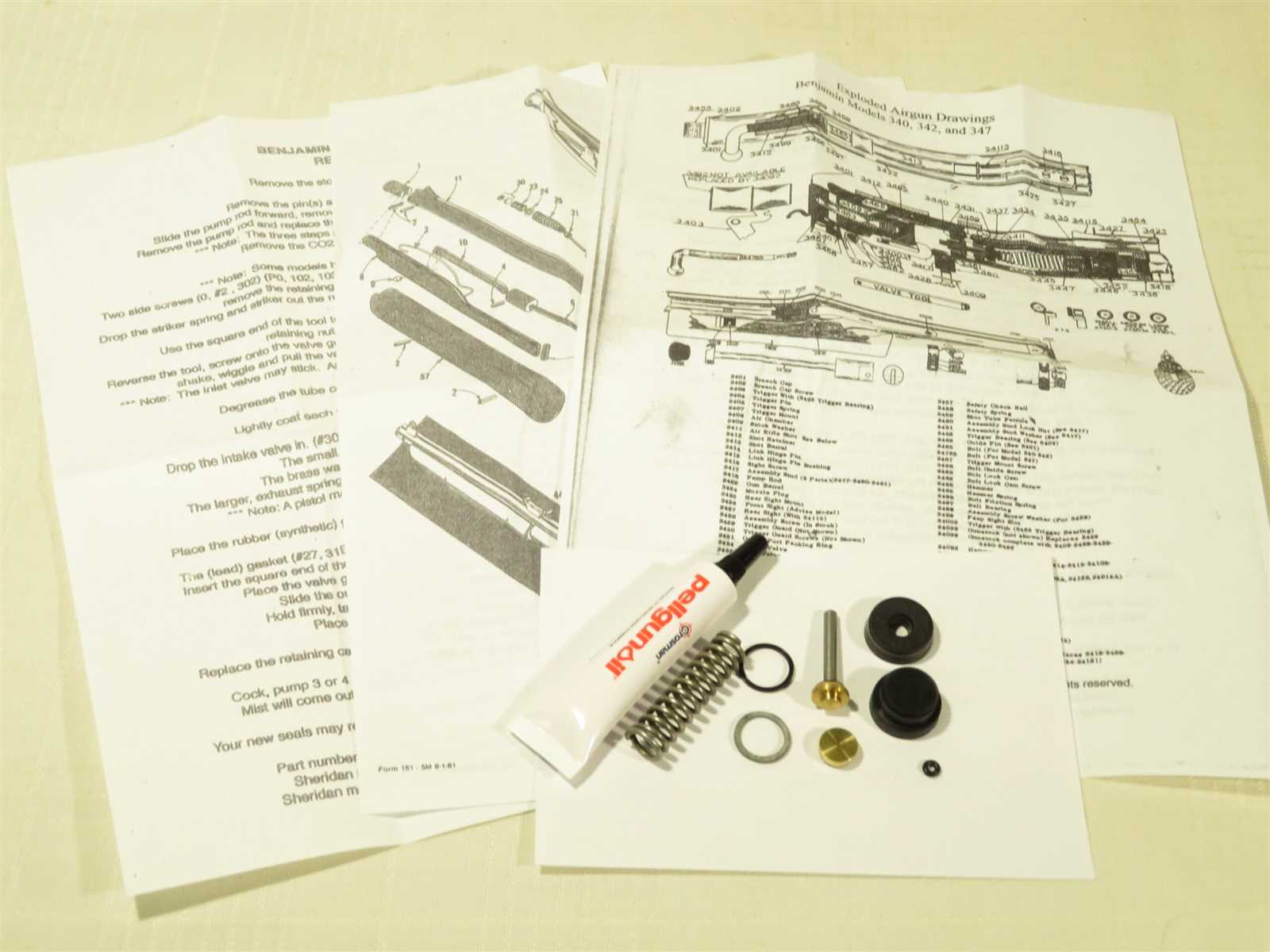 benjamin 312 parts diagram