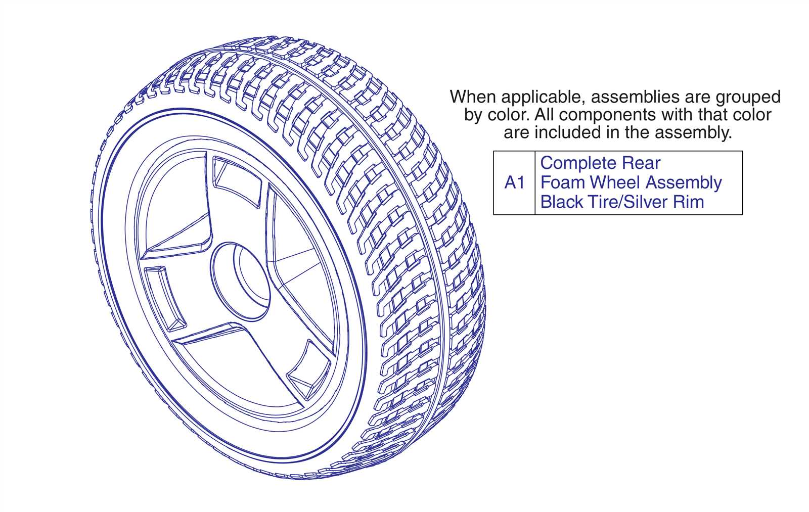 car tire parts diagram