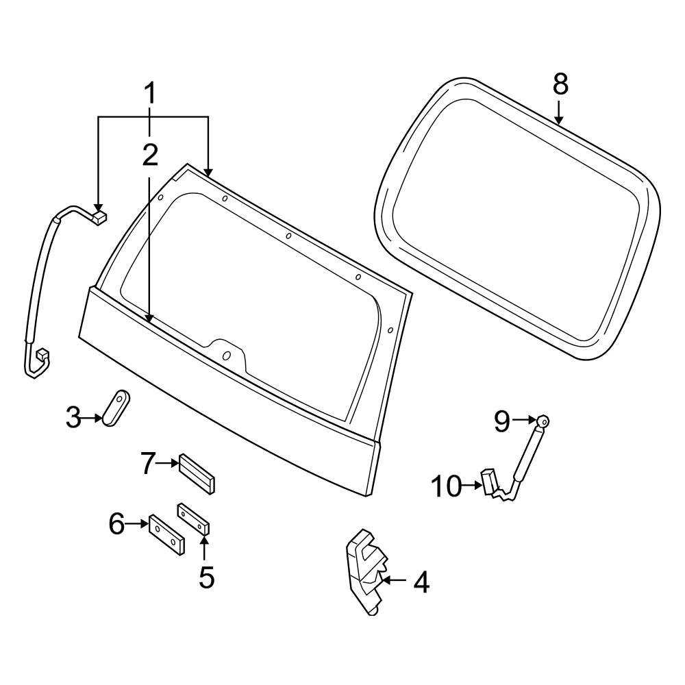 2004 ford explorer body parts diagram