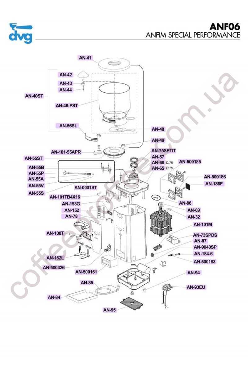 eureka mignon parts diagram