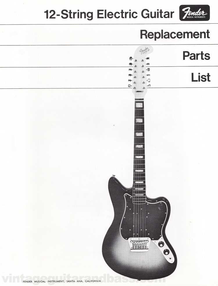 fender strat parts diagram