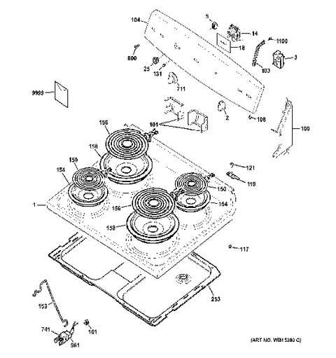 ge profile stove parts diagram