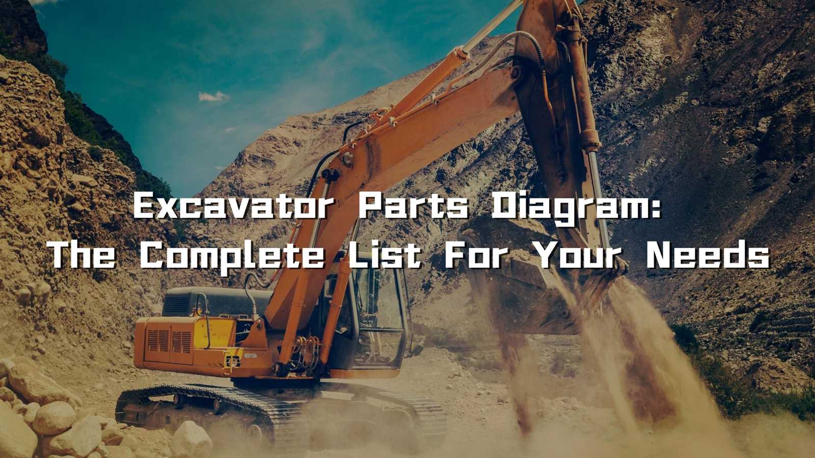 excavator diagram parts