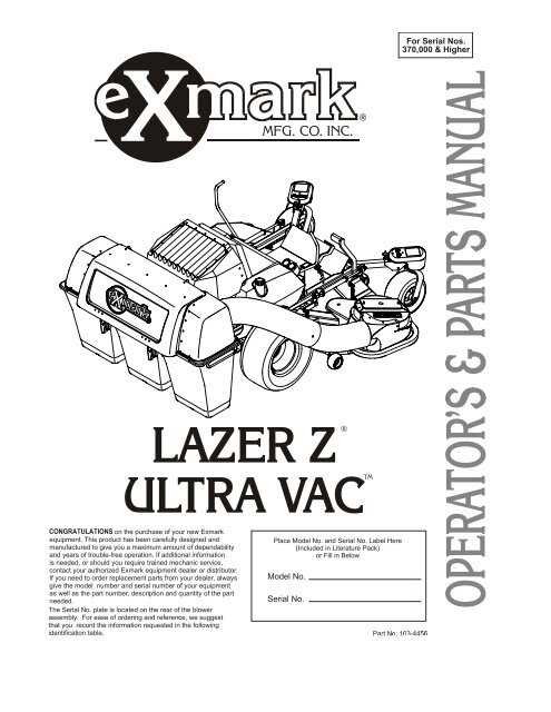 exmark turf ranger parts diagram