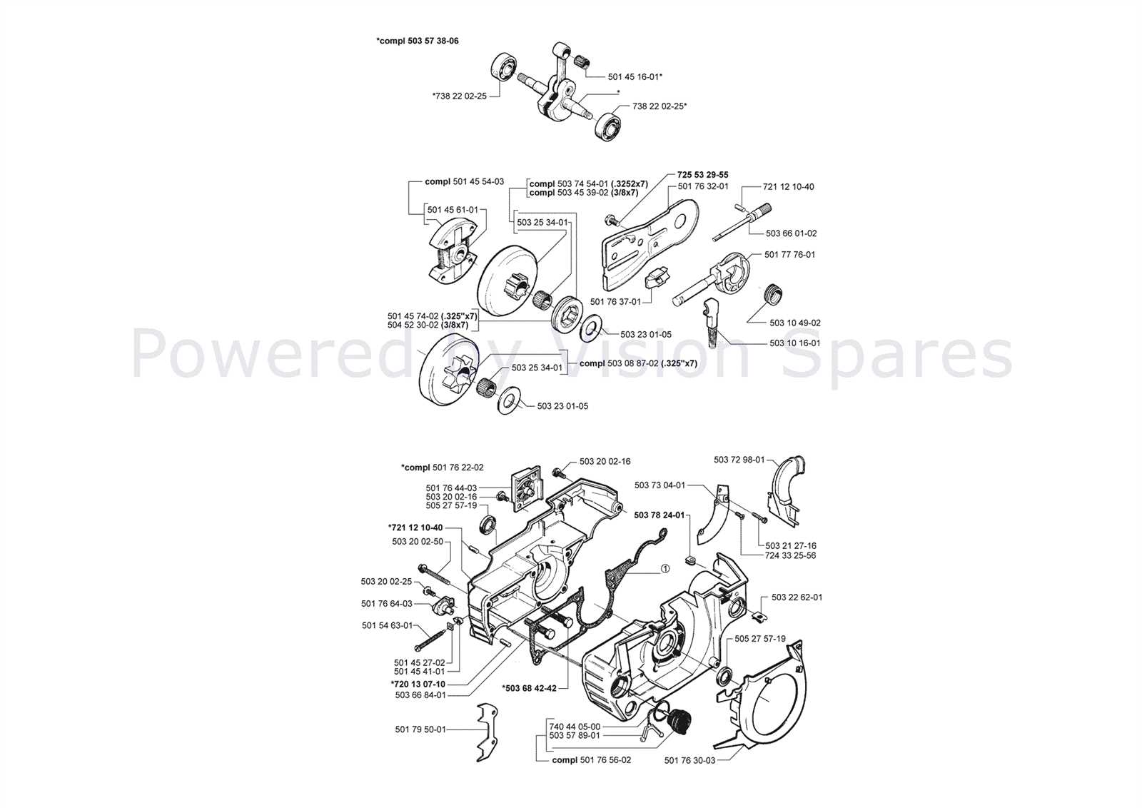 husqvarna 51 chainsaw parts diagram