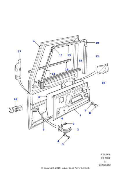 exterior door parts diagram