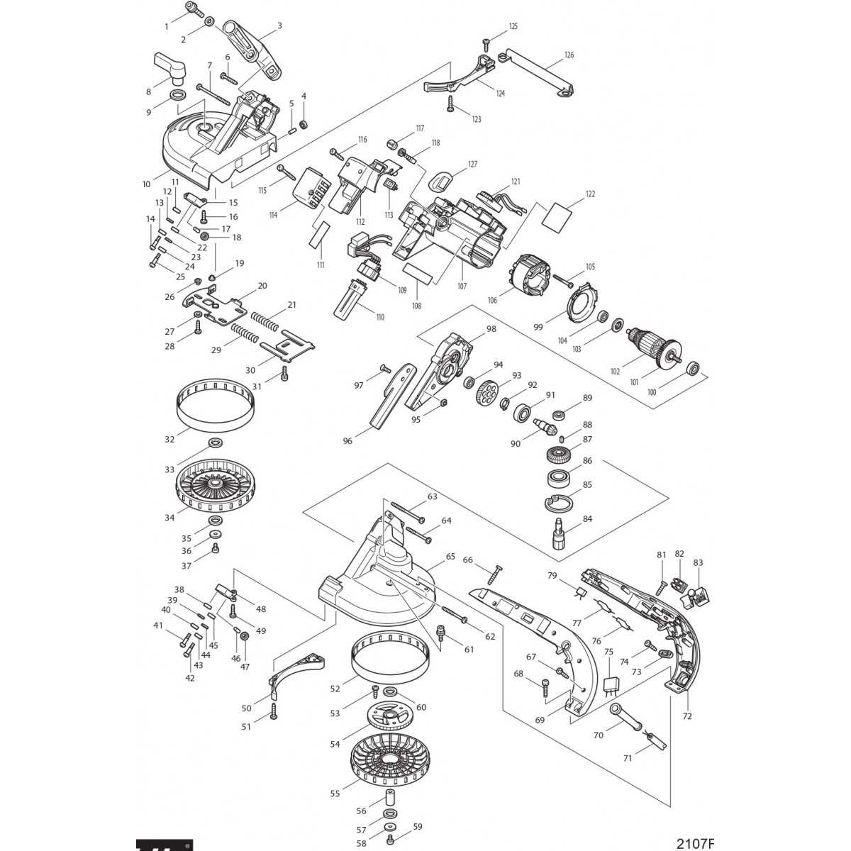 makita 5007f parts diagram