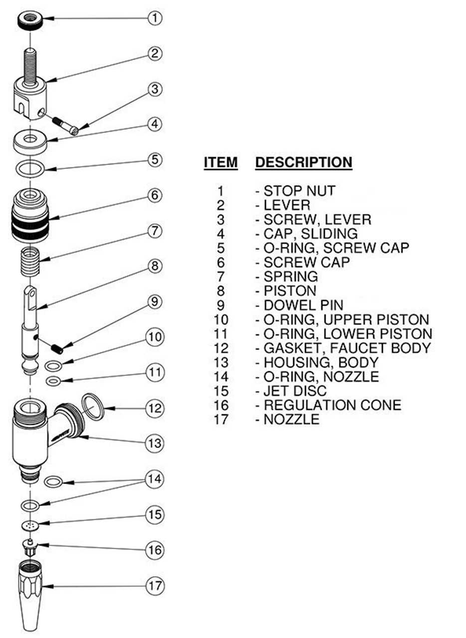 faucet parts diagram