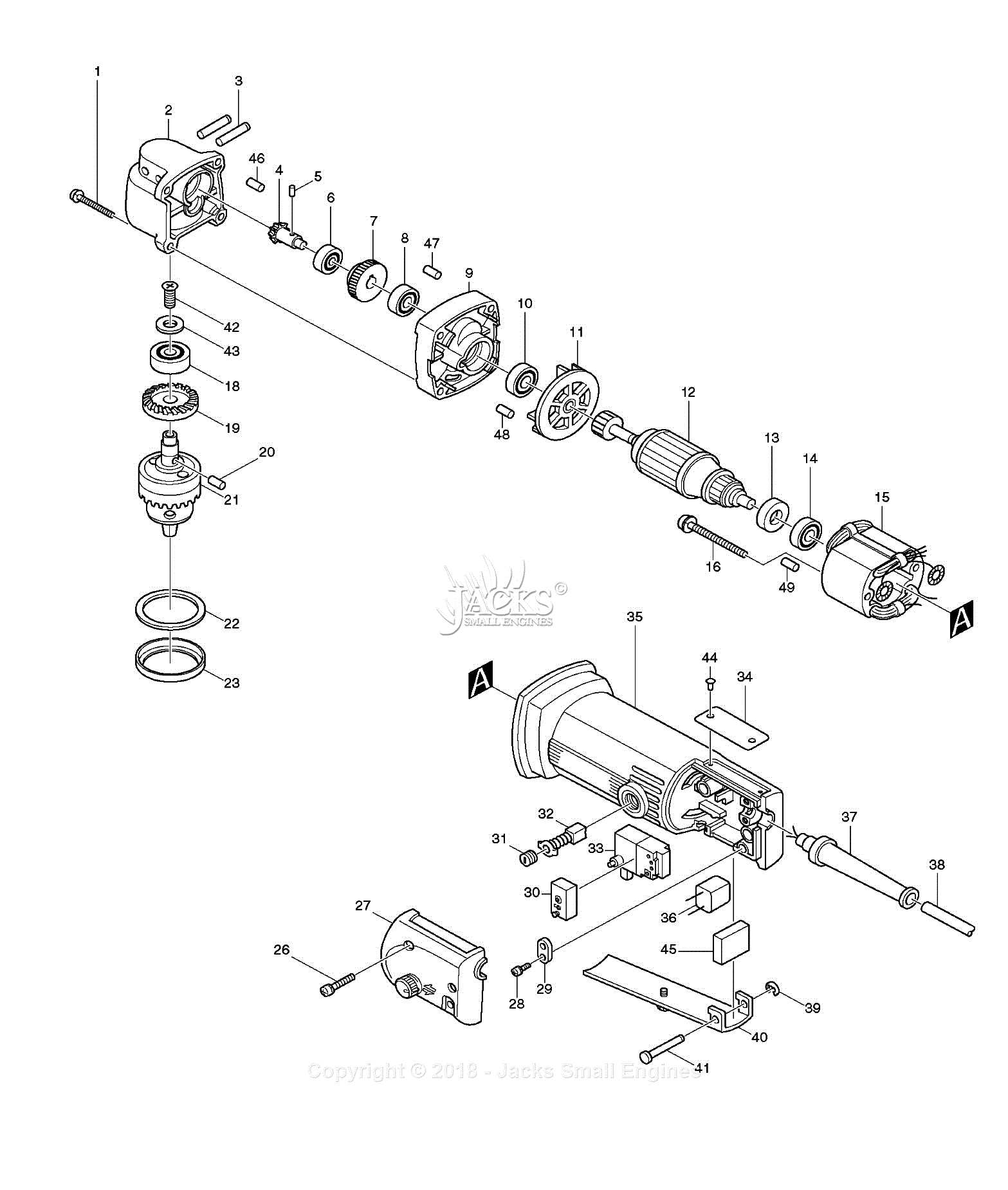 makita 5007mg parts diagram