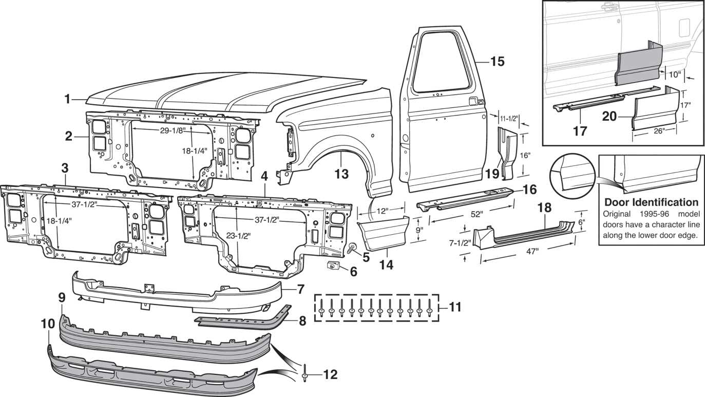 f150 body parts diagram