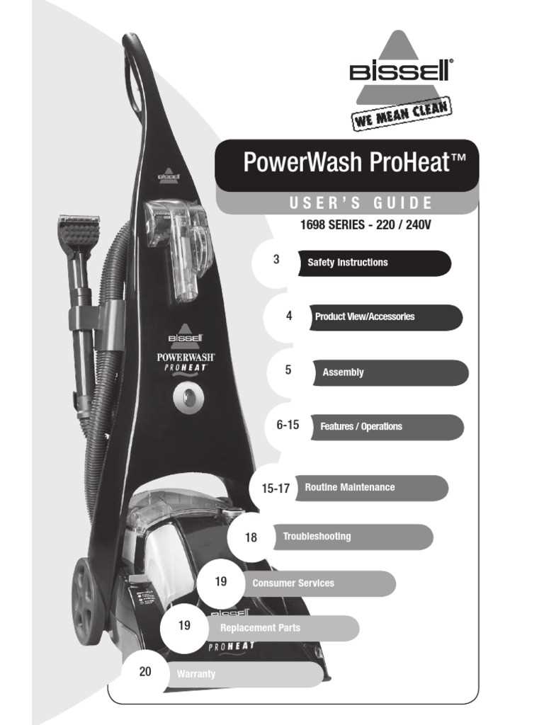 bissell proheat parts diagram