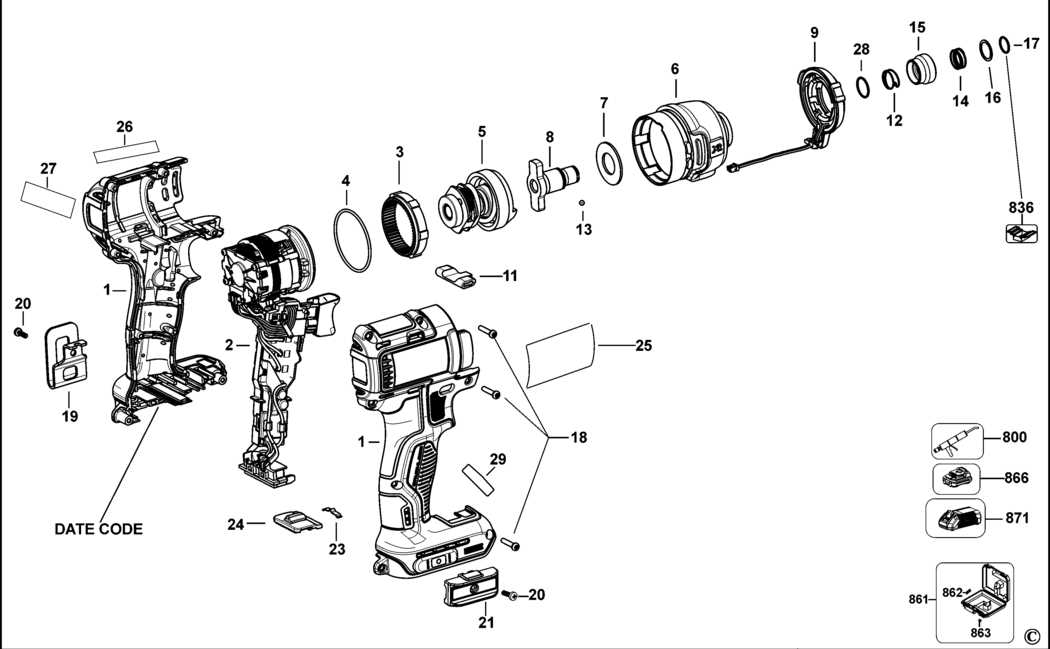 dewalt dcpr320 parts diagram