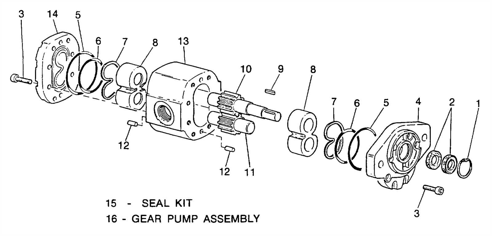 fenner hydraulic pumps parts diagram