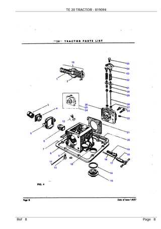 ferguson to20 parts diagram