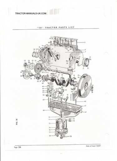 ferguson to20 parts diagram