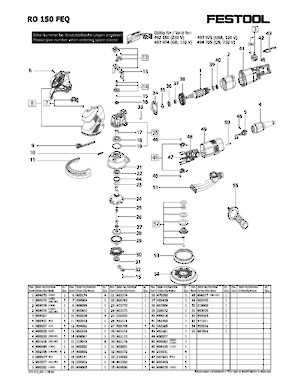 festool ro 150 feq parts diagram