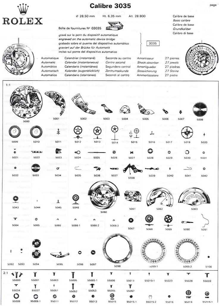 fossil watch parts diagram