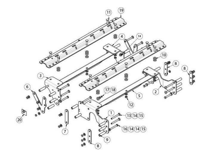 fifth wheel hitch parts diagram