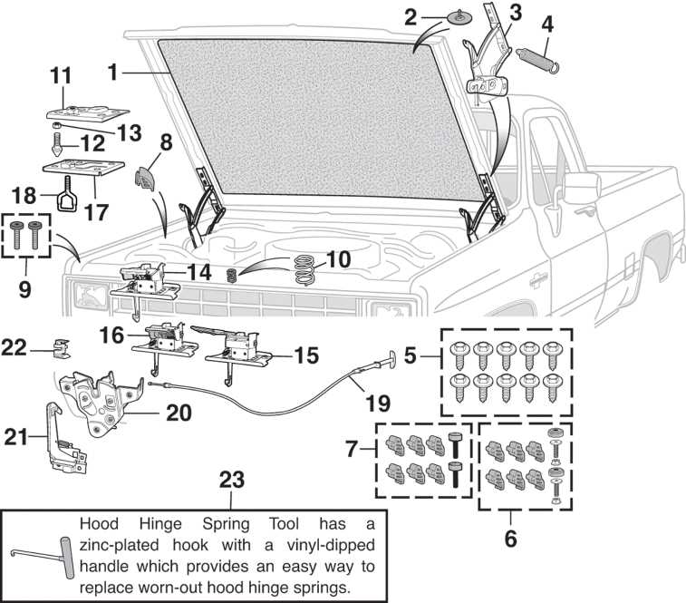 chevy silverado body parts diagram