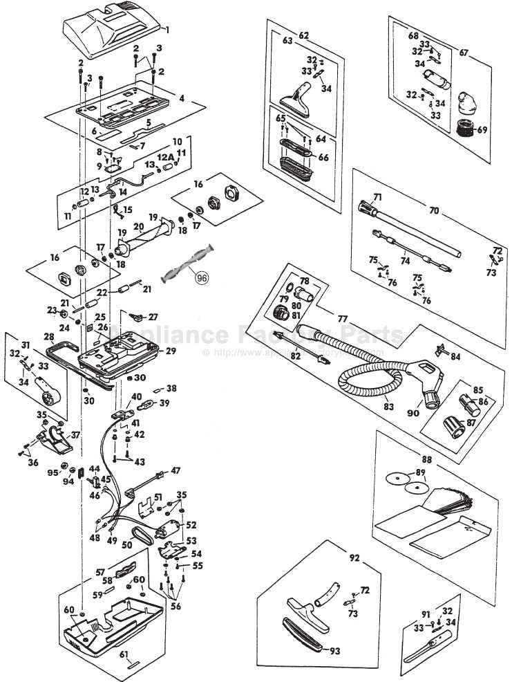 filter queen majestic parts diagram