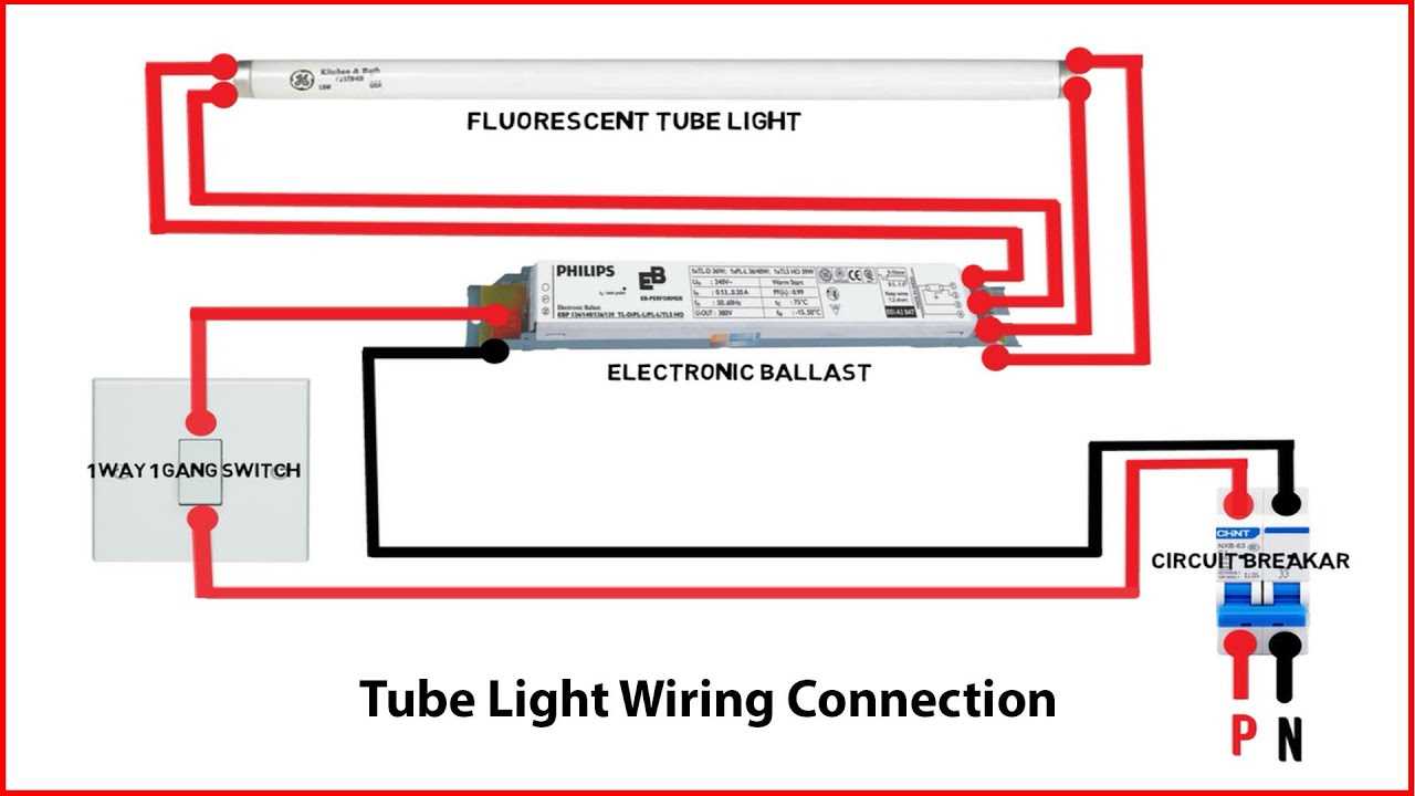 fluorescent light parts diagram