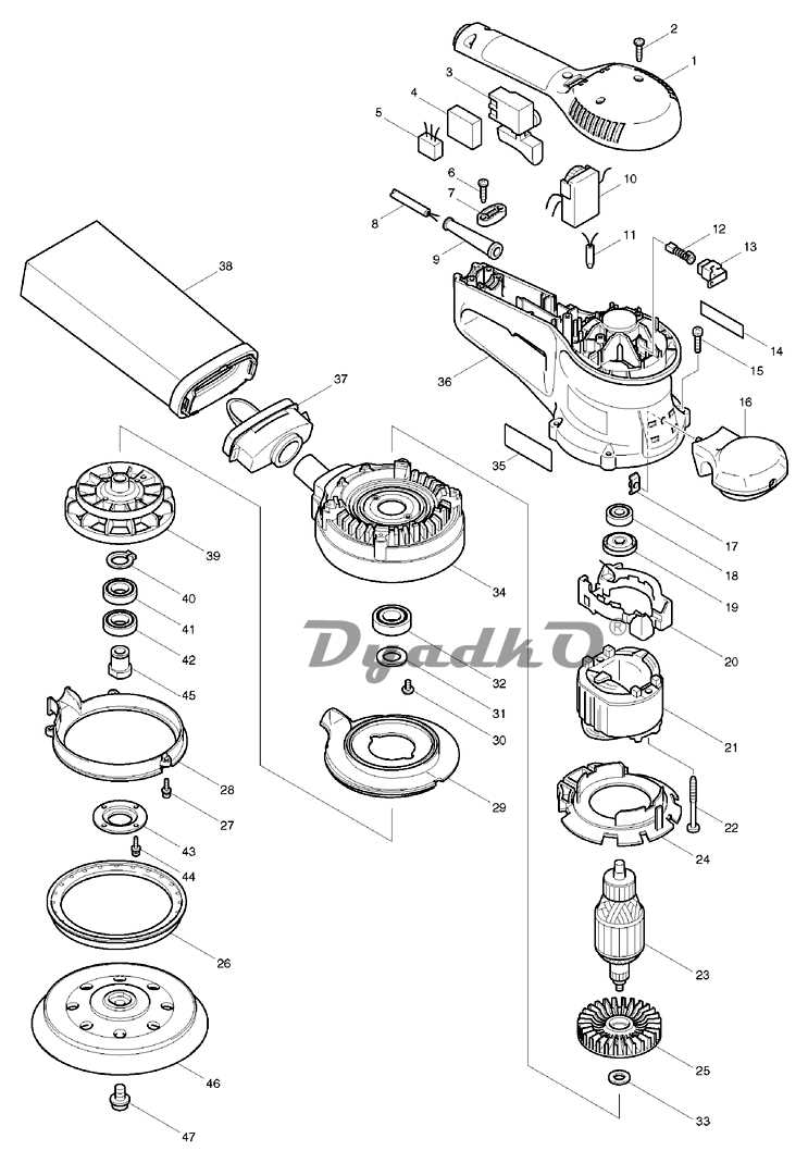 makita bo5010 parts diagram