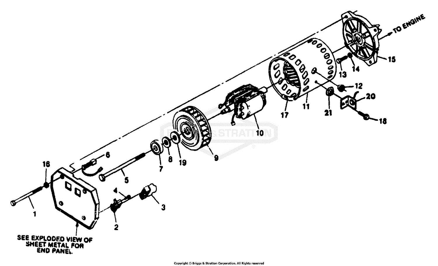 briggs and stratton 1350 snow series parts diagram