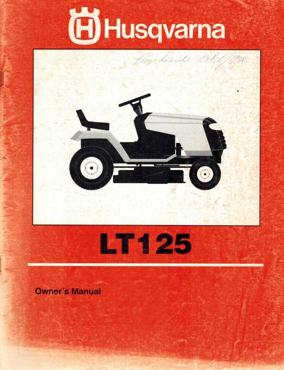 husqvarna lt125 parts diagram