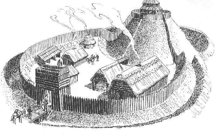 parts of a medieval castle diagram