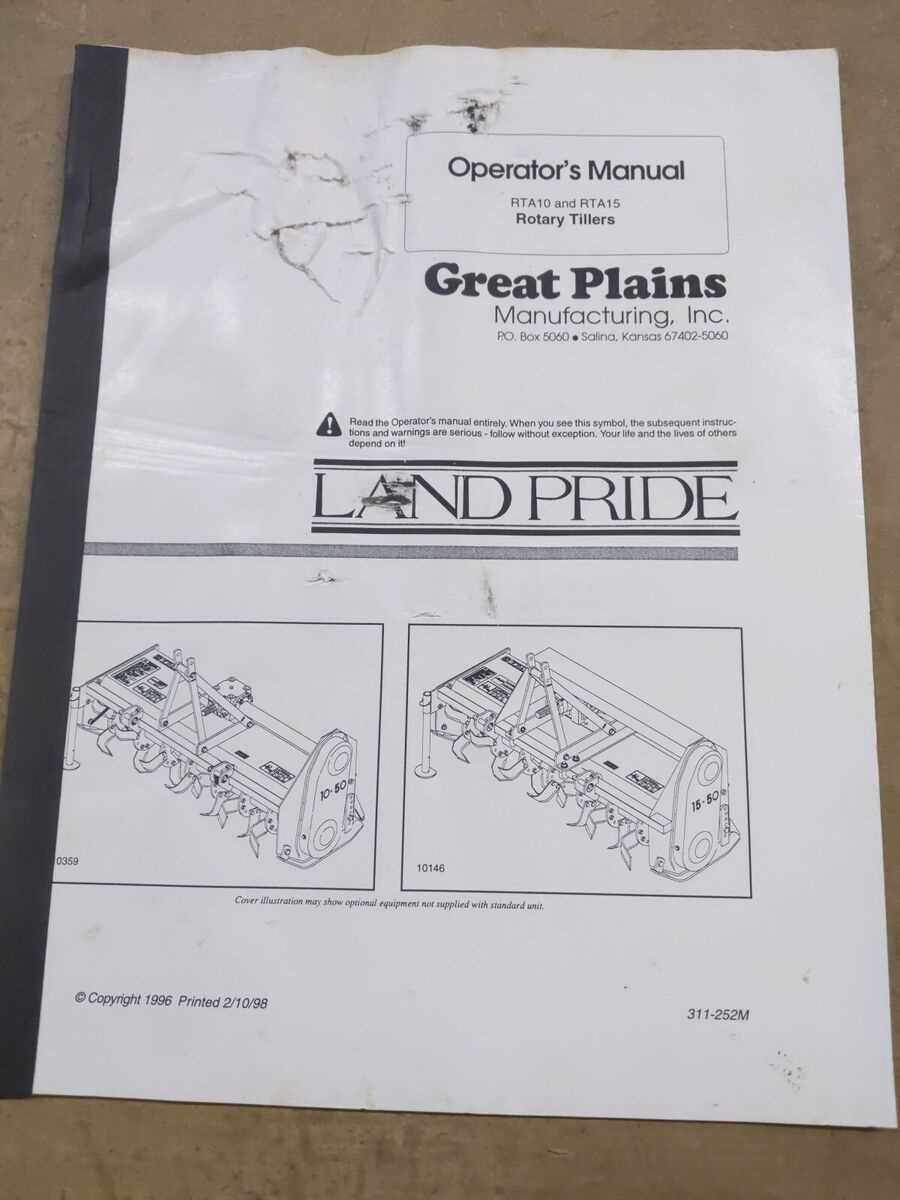 ford 105a tiller parts diagram