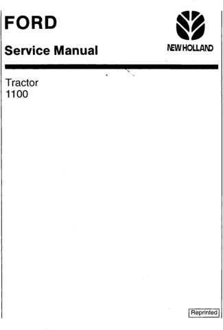 ford 1100 tractor parts diagram