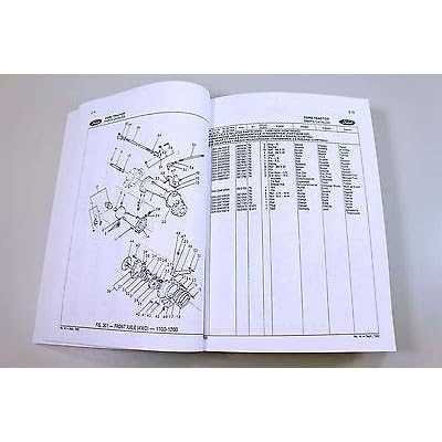 ford 1200 tractor parts diagram