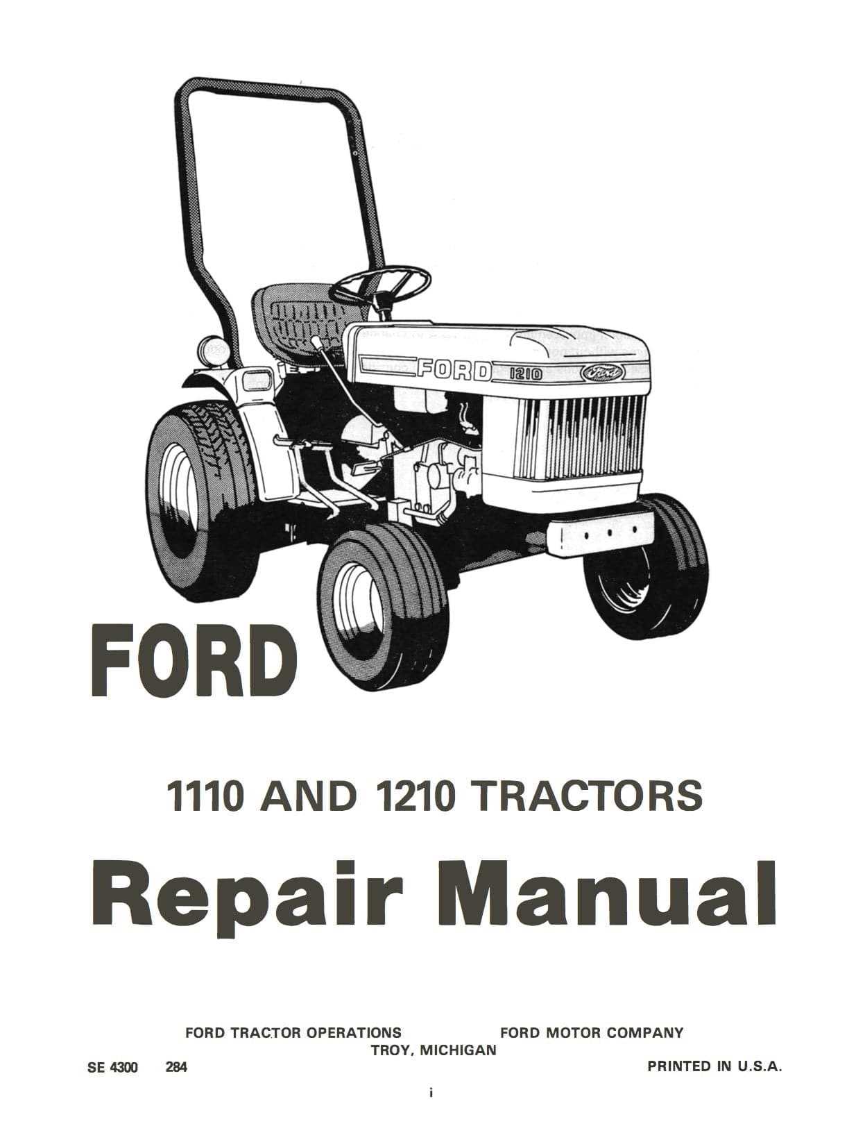 ford 1210 parts diagram