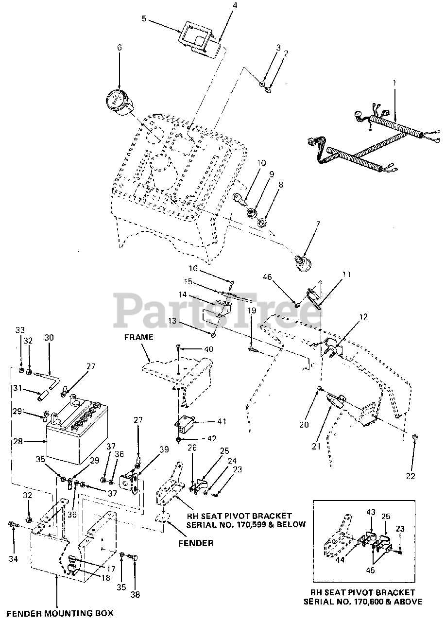 ford 1320 tractor parts diagram