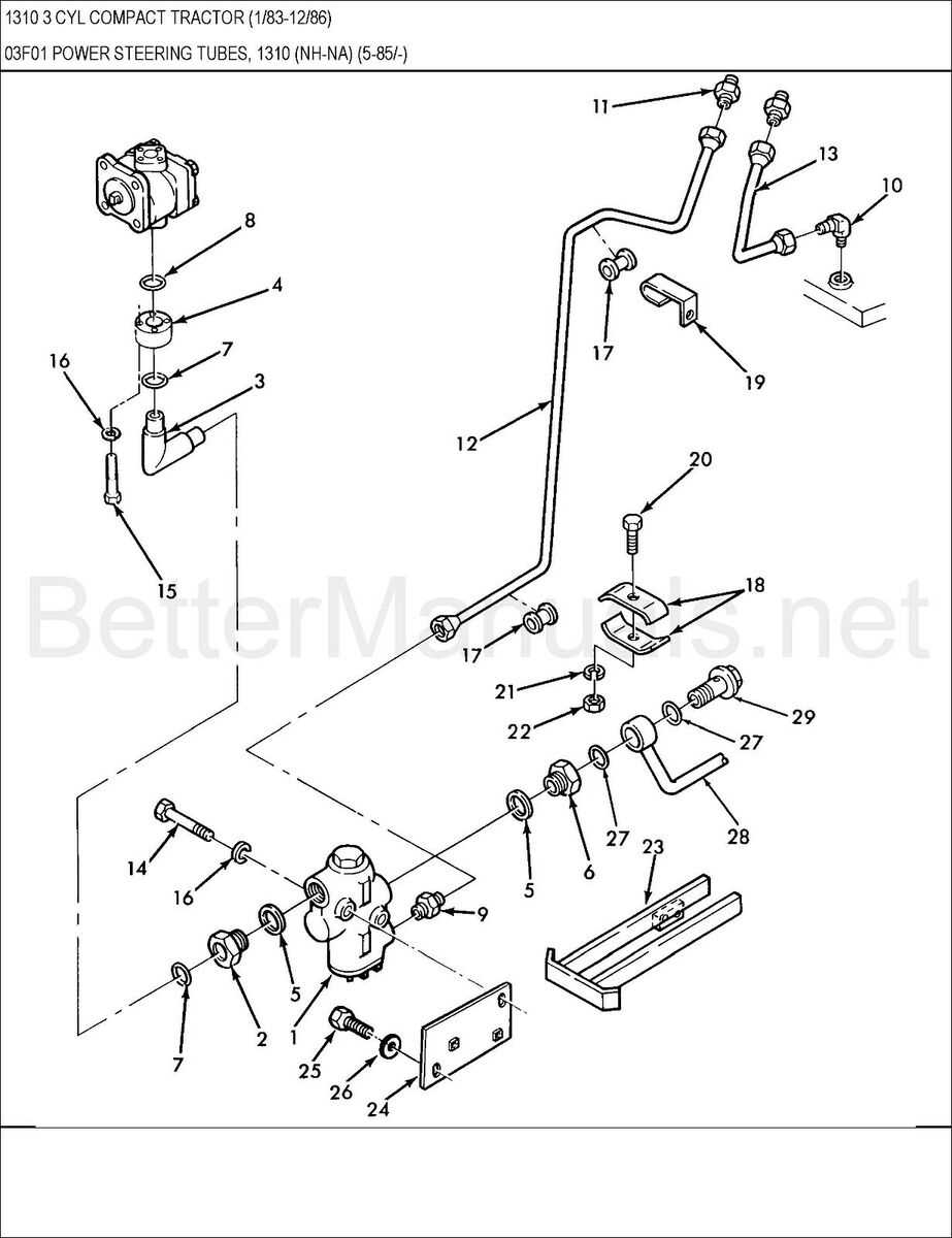 ford 1710 parts diagram