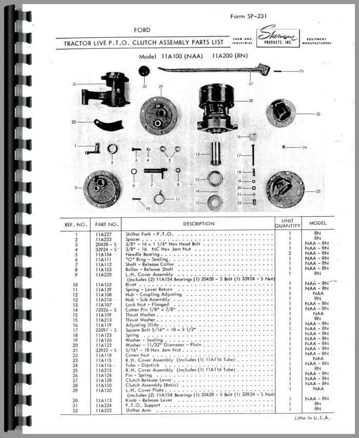 ford 2n parts diagram