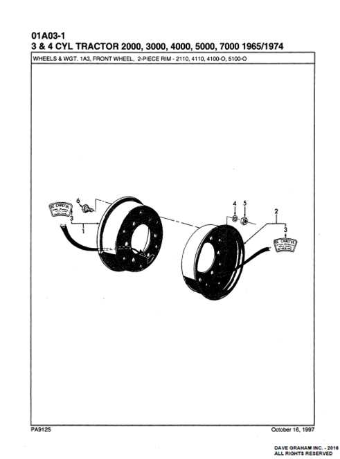 ford 3000 parts diagram