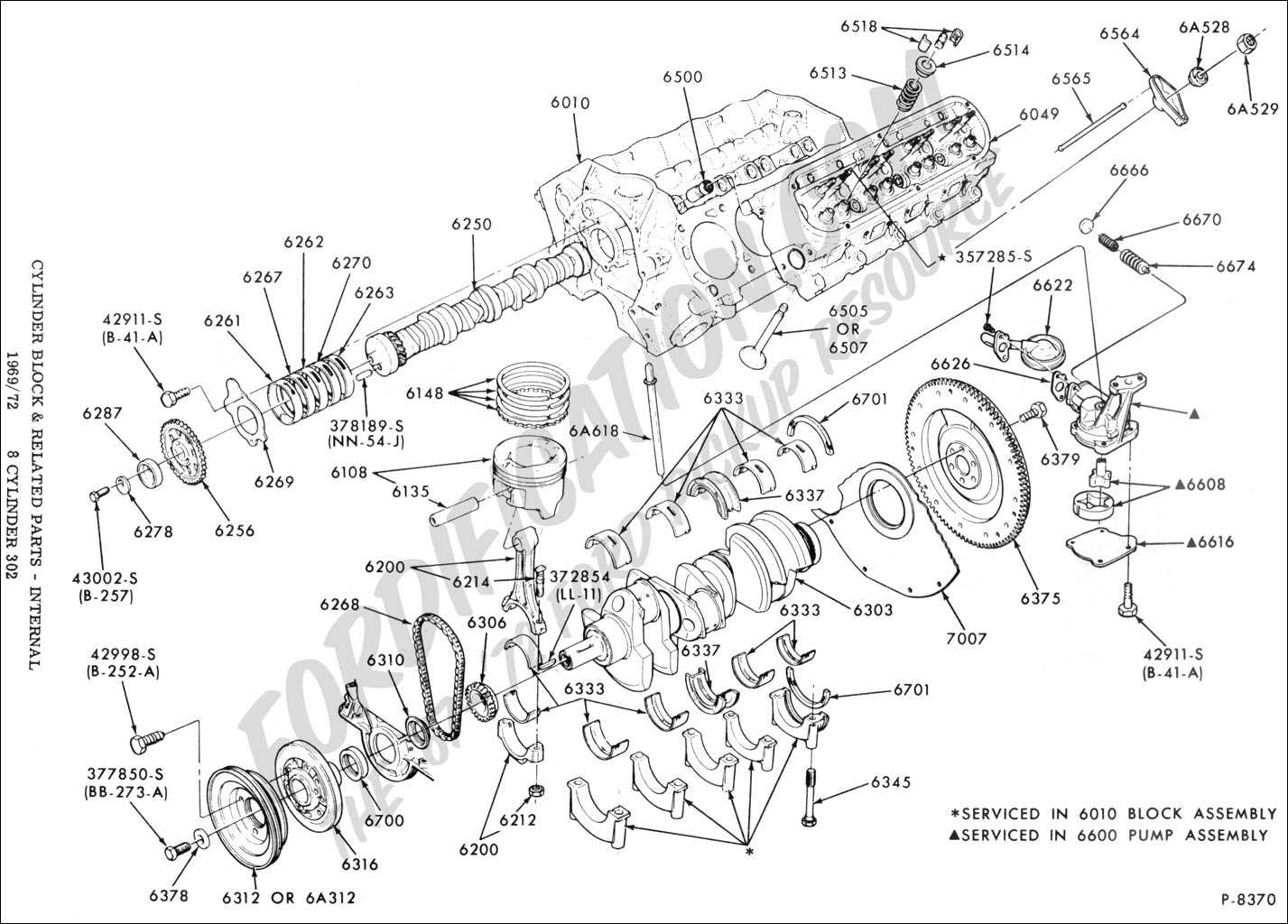 ford 302 engine parts diagram