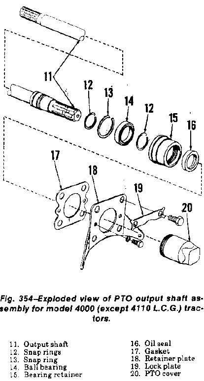 ford 4000 tractor parts diagram